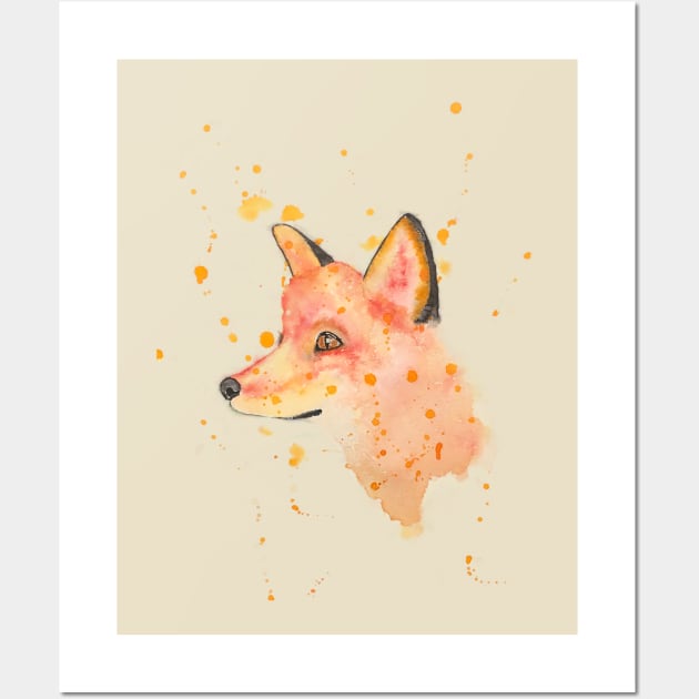 Red fox Wall Art by NadzzzArt